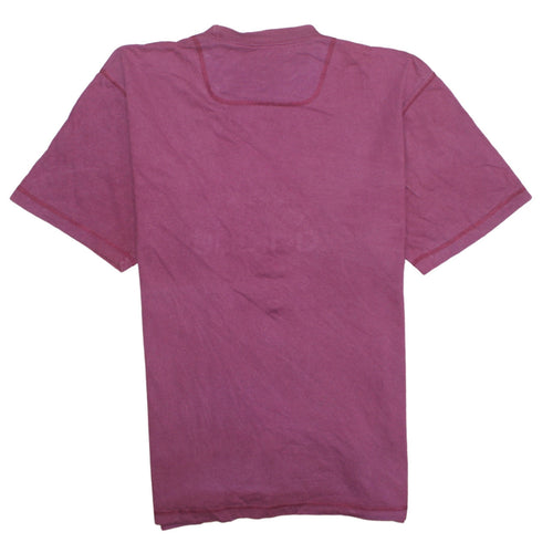 Adidas Men's Pink Crew Neck Cotton Sports T-Shirt Size L