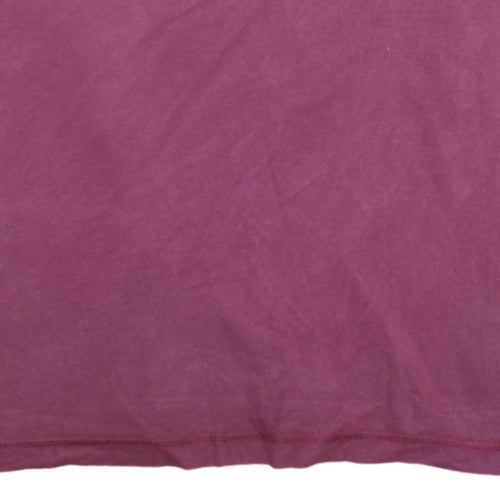 Adidas Men's Pink Crew Neck Cotton Sports T-Shirt Size L