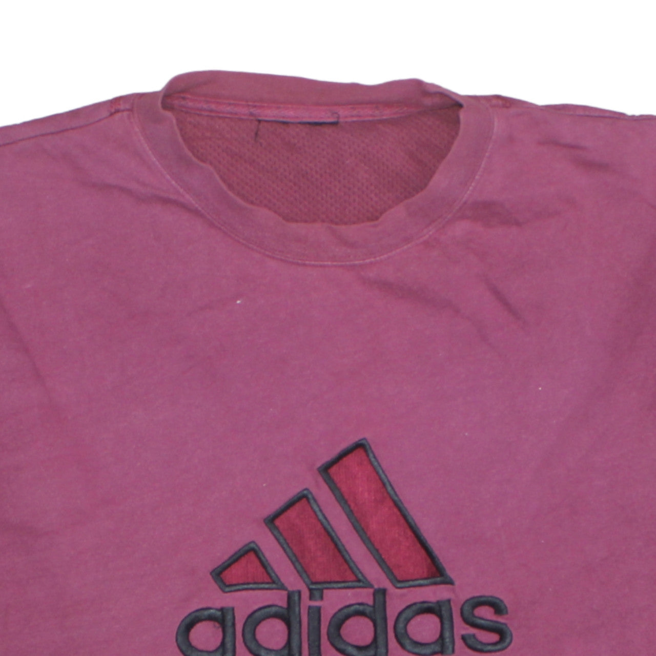 Adidas Men's Pink Crew Neck Cotton Sports T-Shirt Size L