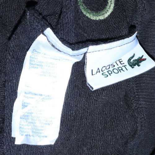 Lacoste LIVE Unisex Black Crew Neck Pullover Sweatshirt Size S