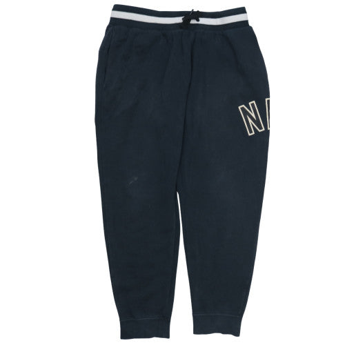 Nike Men's Black Fleece Jogger Sweatpants L Elastic Waist Tapered Fit
