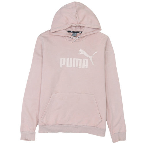 Puma Womens Pink Pullover Hoodie Size XL Relaxed Fit Cotton Blend