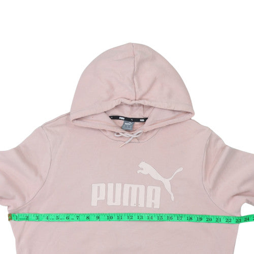 Puma Womens Pink Pullover Hoodie Size XL Relaxed Fit Cotton Blend