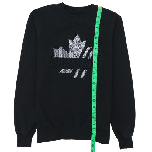 Dsquared2 Men's Black XS Pullover Sweatshirt with Logo