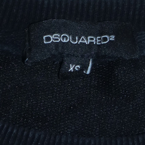 Dsquared2 Men's Black XS Pullover Sweatshirt with Logo