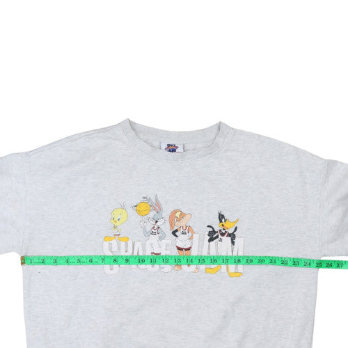 Primark Cares Women's Grey Space Jam Sweatshirt L 14/16 Crew Neck