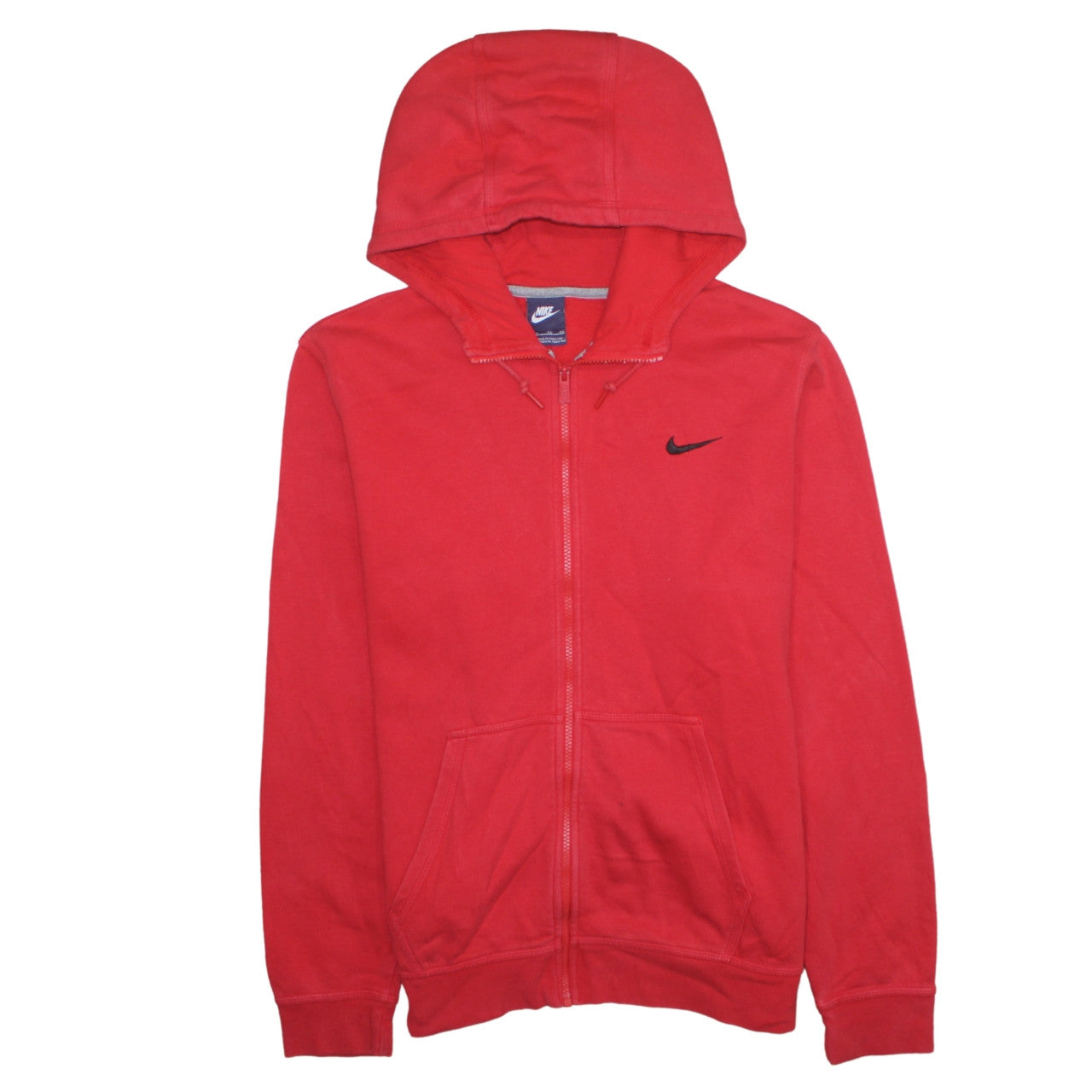 Nike Men's Red Full Zip Hoodie XL Regular Fit Sportswear