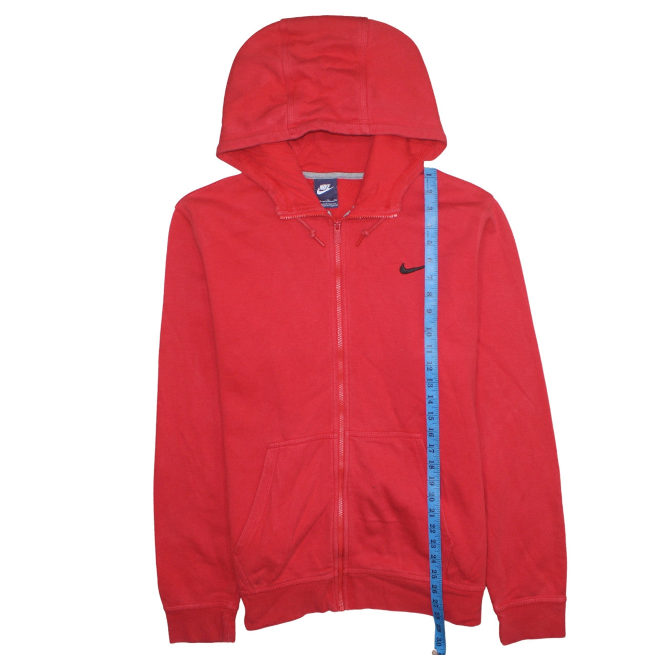 Nike Men's Red Full Zip Hoodie XL Regular Fit Sportswear