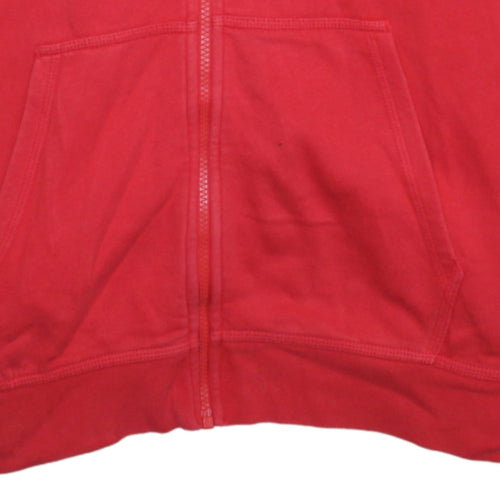 Nike Men's Red Full Zip Hoodie XL Regular Fit Sportswear