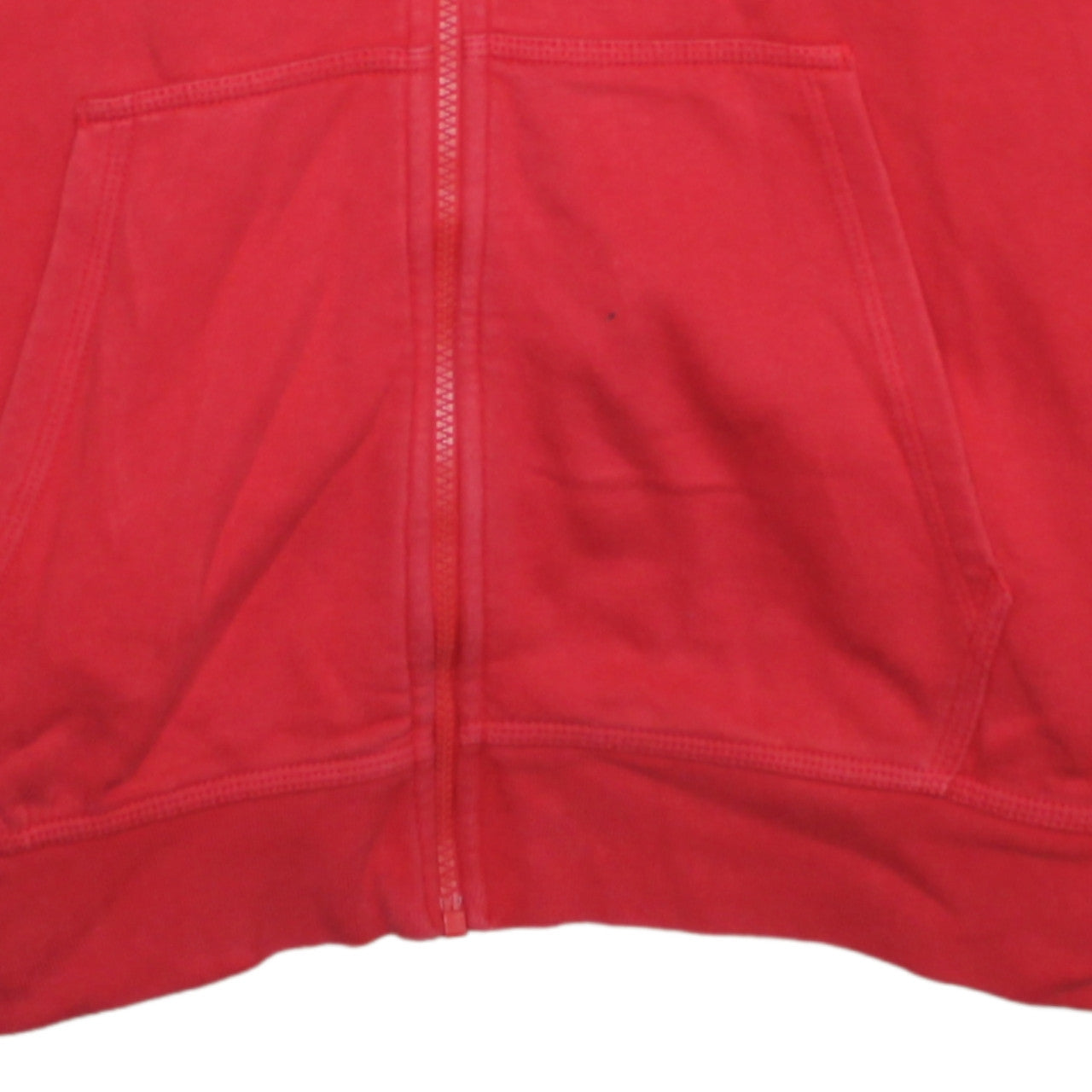 Nike Men's Red Full Zip Hoodie XL Regular Fit Sportswear