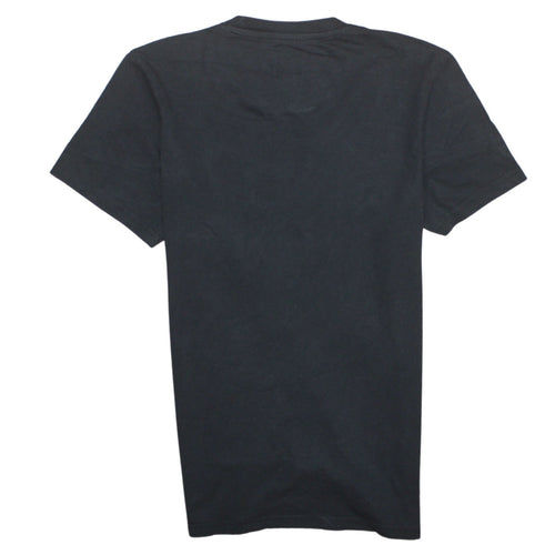 Adidas Men's Black Small Trefoil Logo Cotton T-Shirt