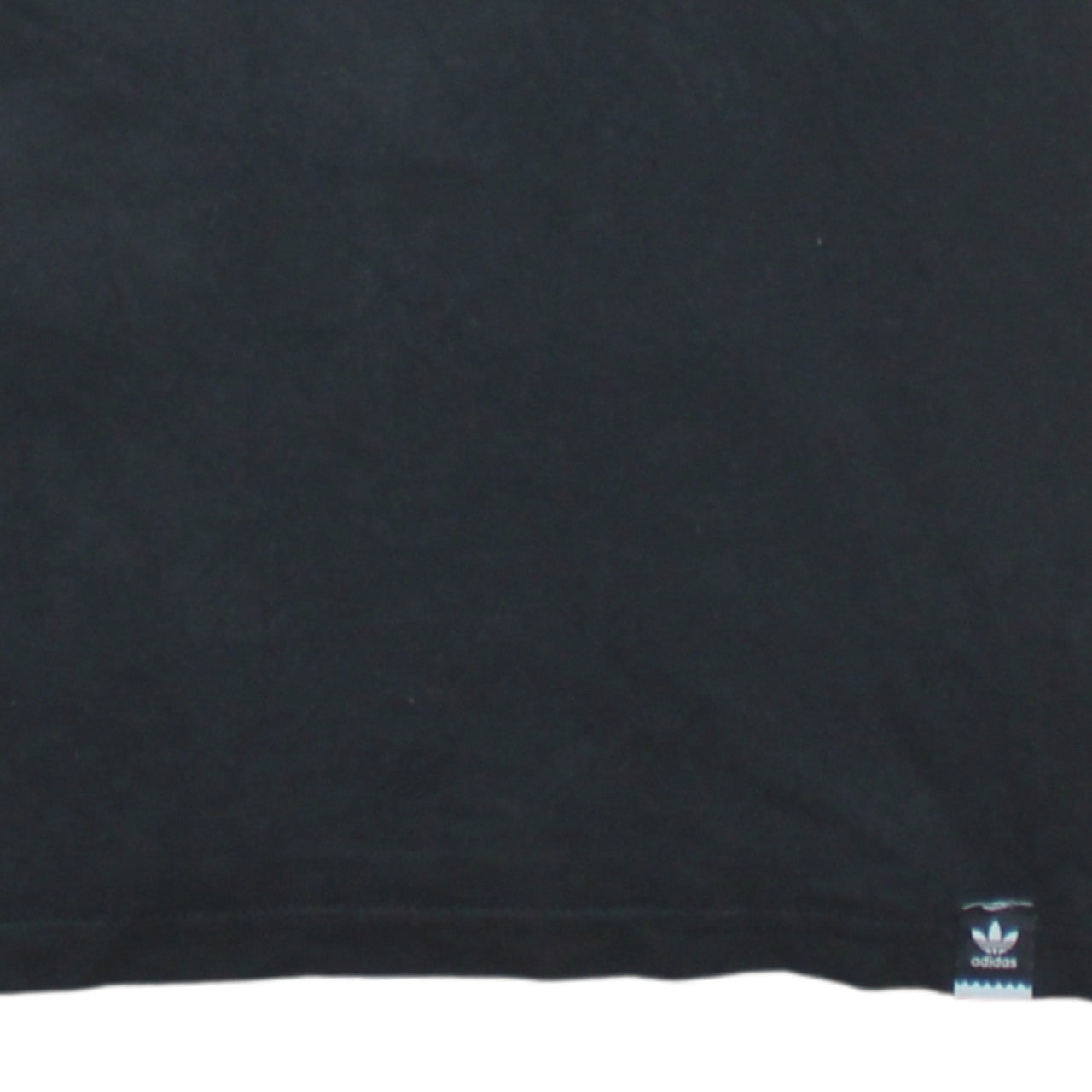 Adidas Men's Black Small Trefoil Logo Cotton T-Shirt
