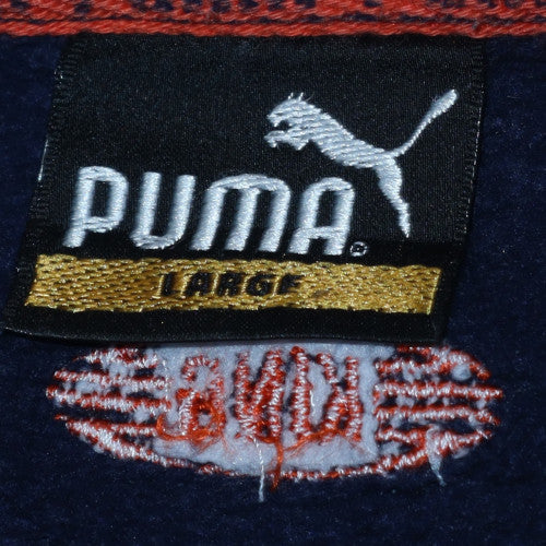 Puma Men's Blue Pullover Sweatshirt Large Crew Neck Logo Sportswear