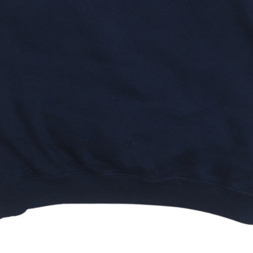 Puma Men's Blue Pullover Sweatshirt Large Crew Neck Logo Sportswear