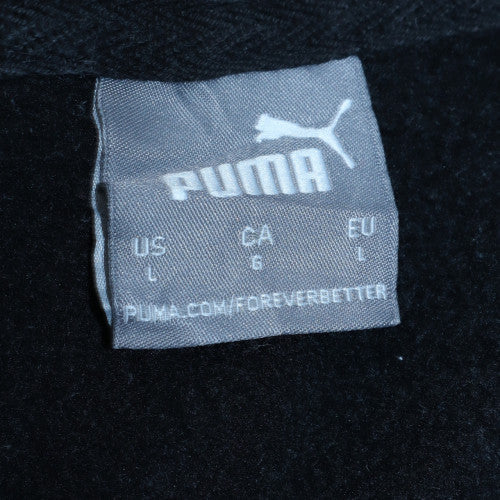Puma Men's Black Pullover Hoodie L Fleece Regular Fit Sportswear