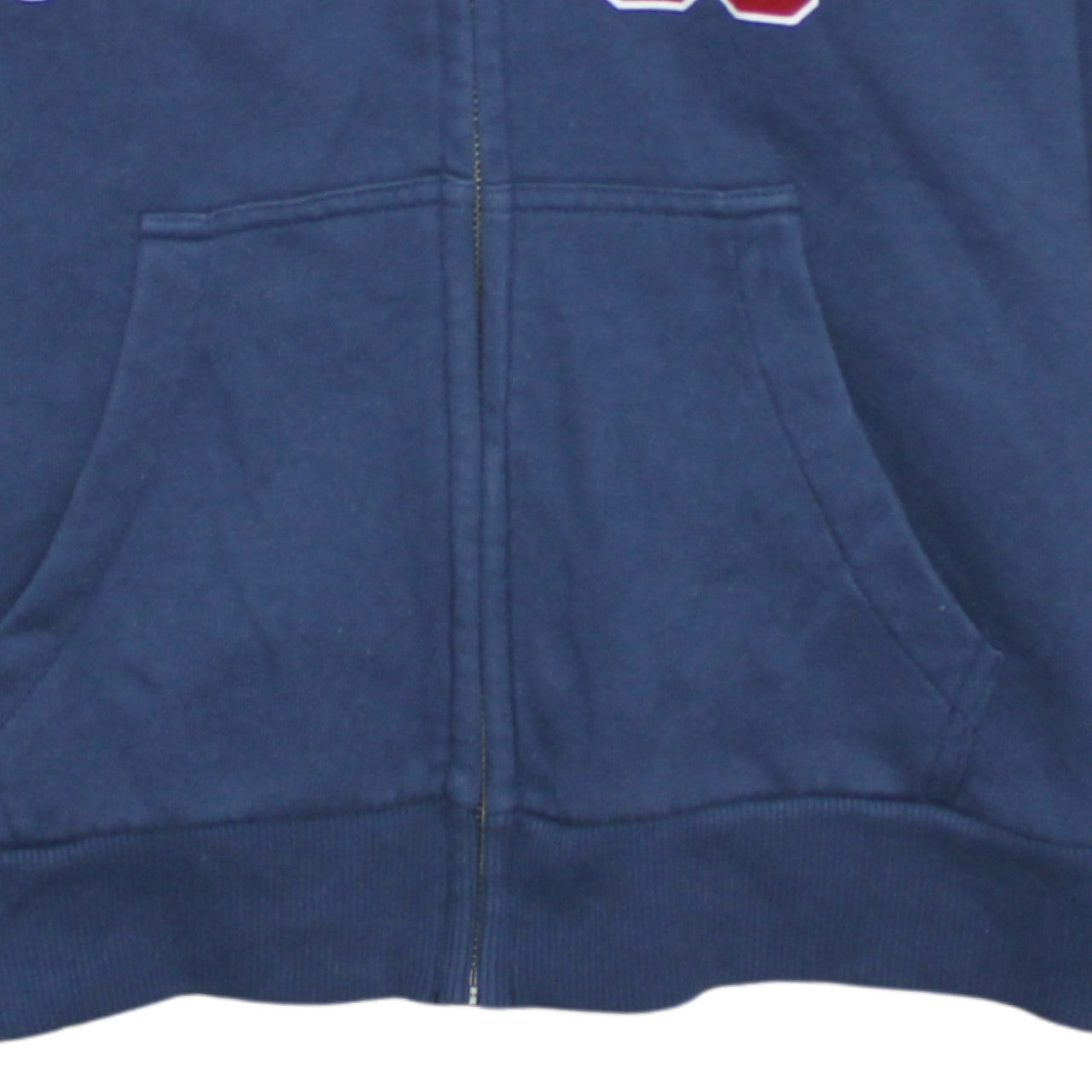 Tommy Jeans Men's Blue Full Zip Hoodie M Logo Graphic Sweatshirt