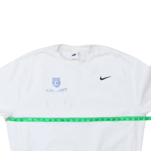 Nike Men's White Pullover Sweatshirt L Sports College Logo