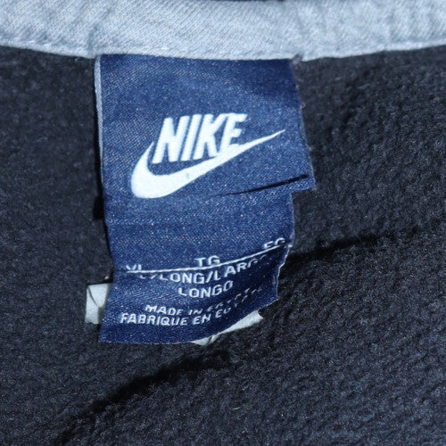 Nike Men's Black Crew Neck Pullover Sweatshirt L Logo Sportswear