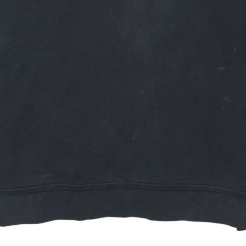Nike Men's Black Crew Neck Pullover Sweatshirt L Logo Sportswear