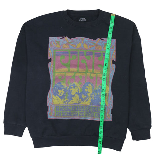 Pink Floyd Womens Black Graphic Band Sweatshirt Size 14 M