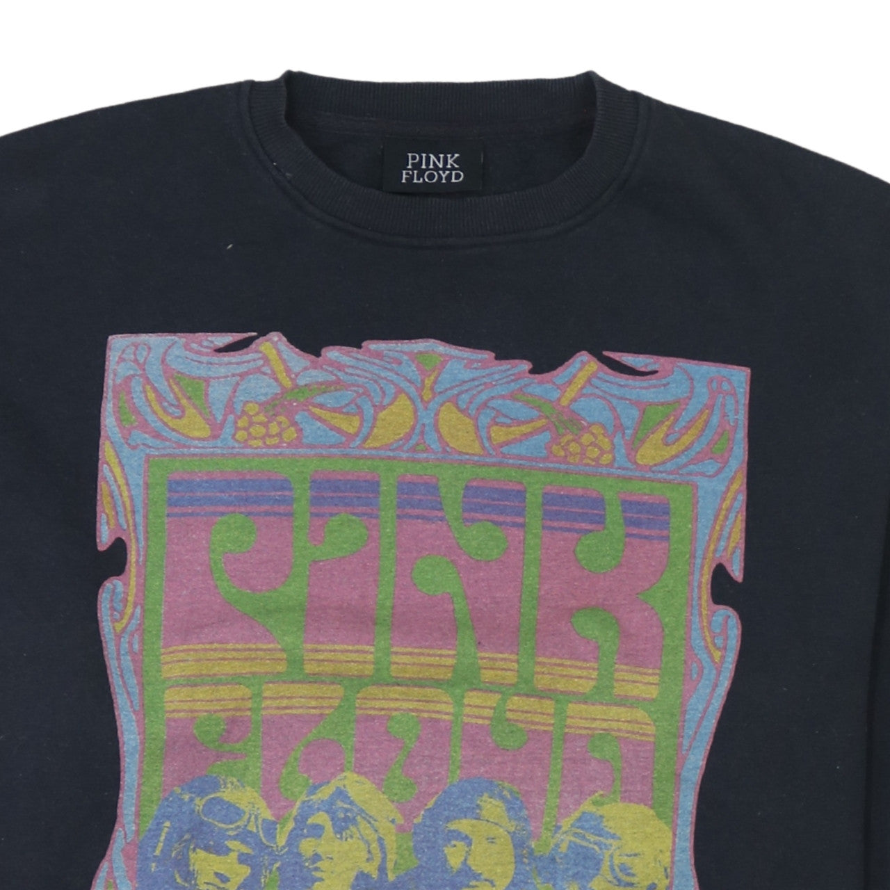 Pink Floyd Womens Black Graphic Band Sweatshirt Size 14 M