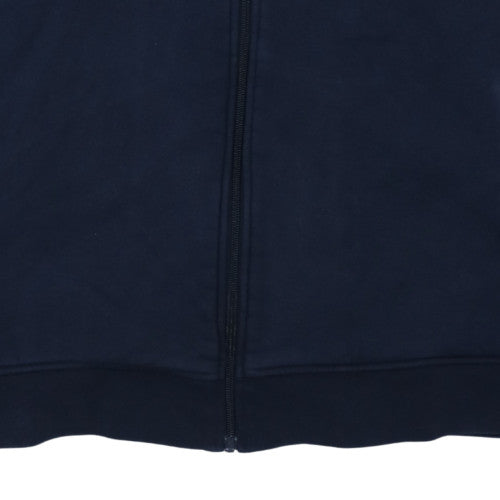 Lacoste Men’s Blue Full Zip Hoodie 2XL Cotton Blend Sportswear