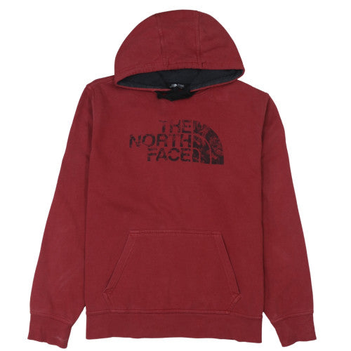 The North Face Men's Red Pullover Fleece Hoodie Size L