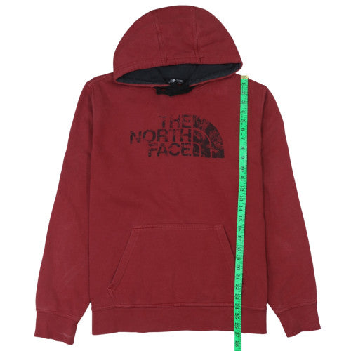 The North Face Men's Red Pullover Fleece Hoodie Size L