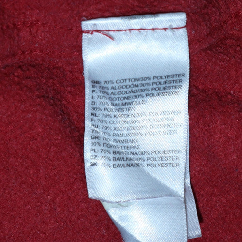 The North Face Men's Red Pullover Fleece Hoodie Size L