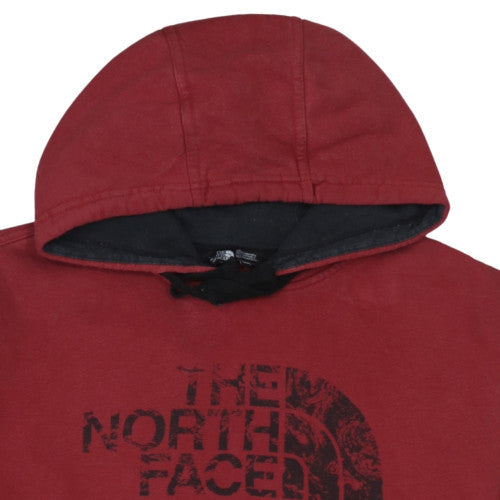 The North Face Men's Red Pullover Fleece Hoodie Size L