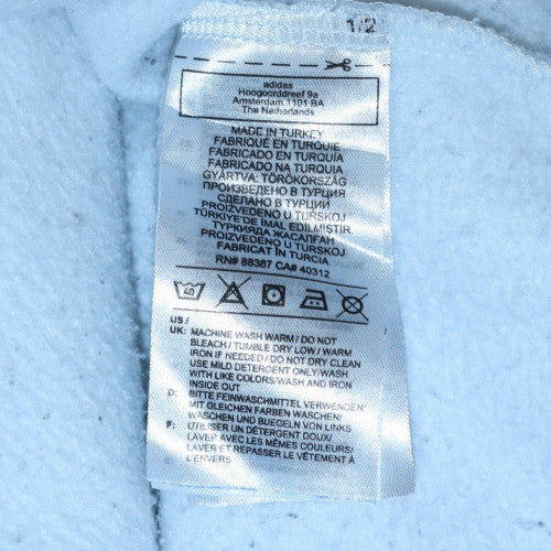 adidas Mens White S Pullover Sweatshirt Crew Neck Graphic Sports