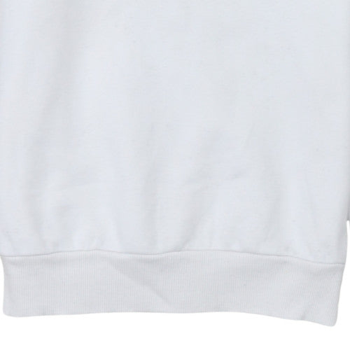adidas Mens White S Pullover Sweatshirt Crew Neck Graphic Sports