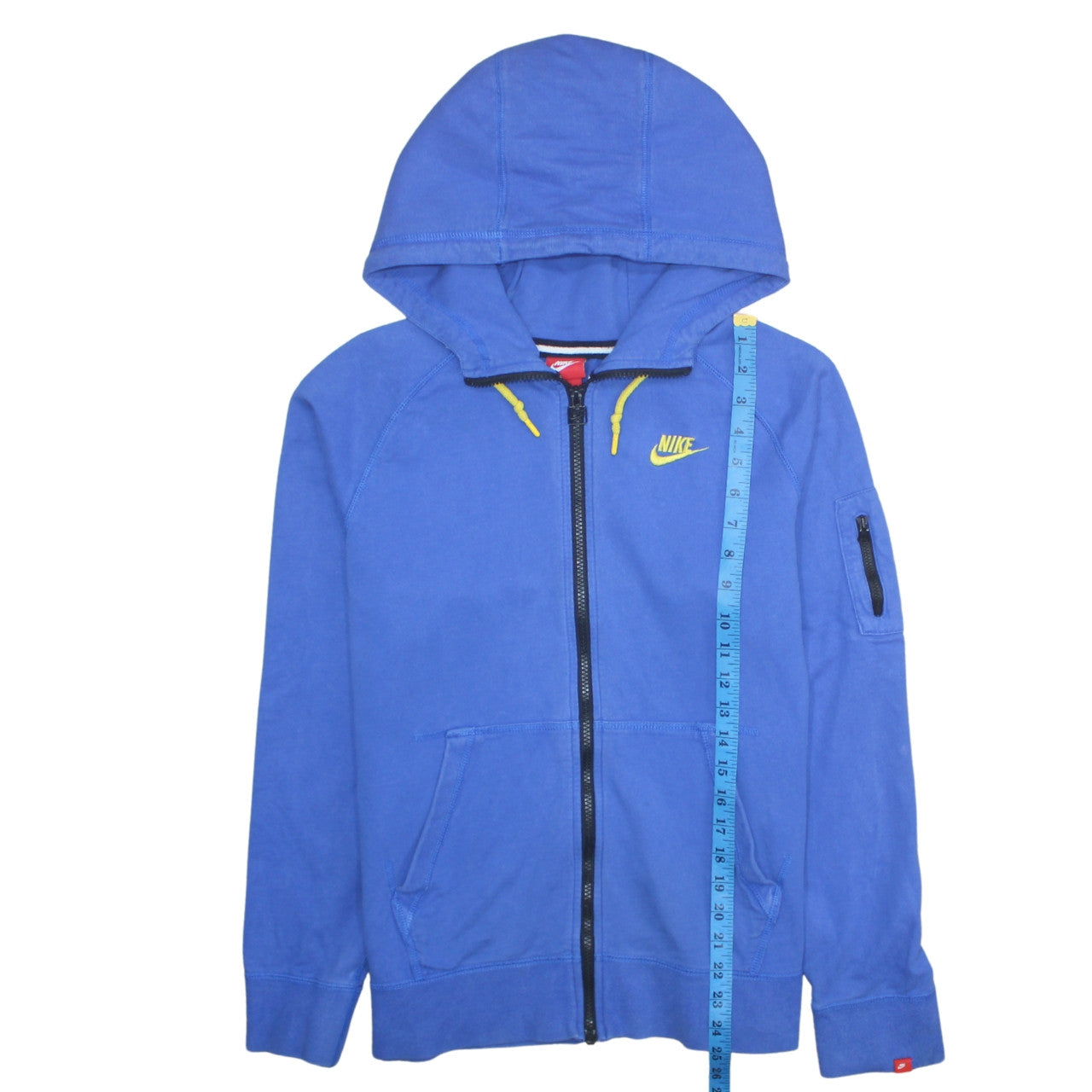 Nike Men's Blue Full Zip Hooded Sweatshirt XL Cotton