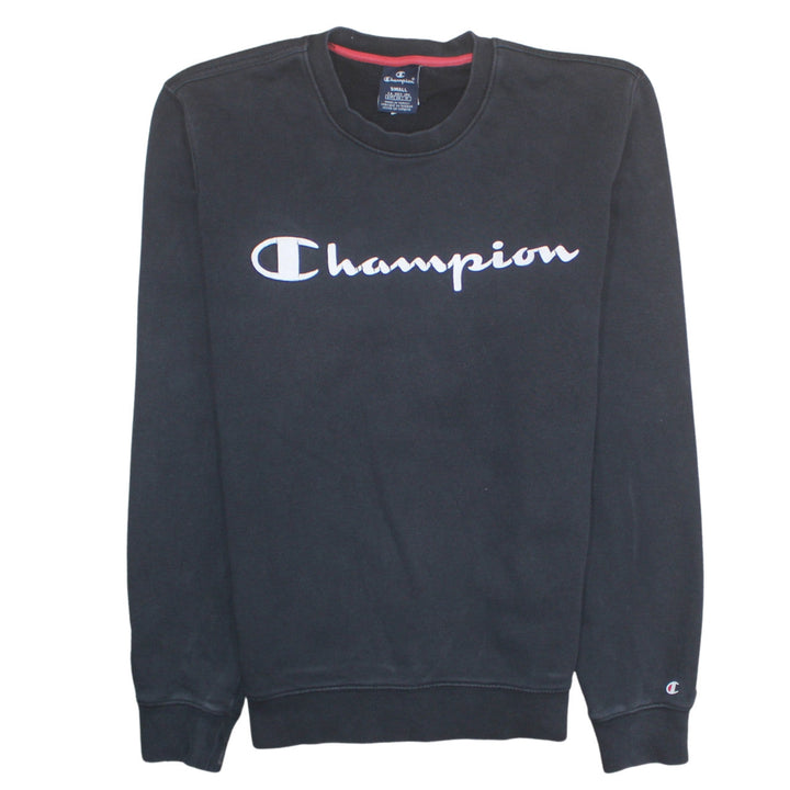 Champion Men's Black Small Pullover Logo Sweatshirt