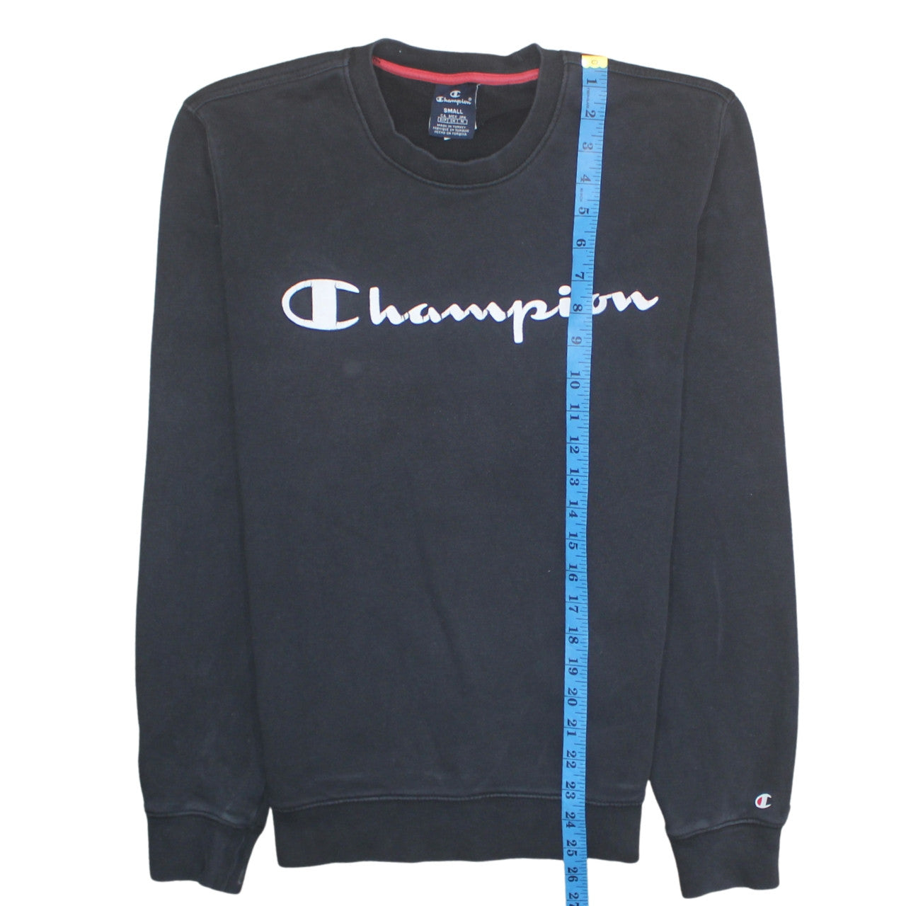 Champion Men's Black Small Pullover Logo Sweatshirt