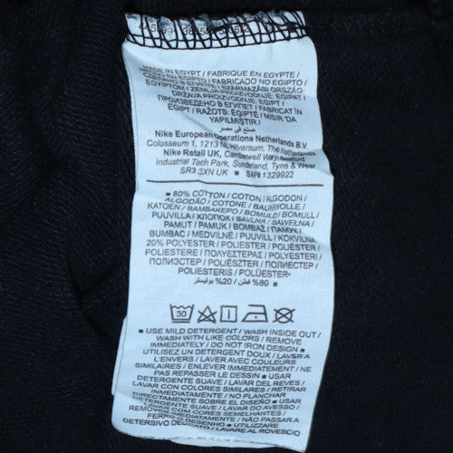 Nike Men's Black 1/4 Zip Oversized Sweatshirt M - Graphic Logo Pullover