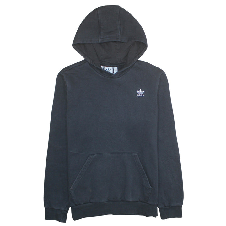 Adidas Teens Black XL Pullover Hoodie with Logo and Kangaroo Pocket