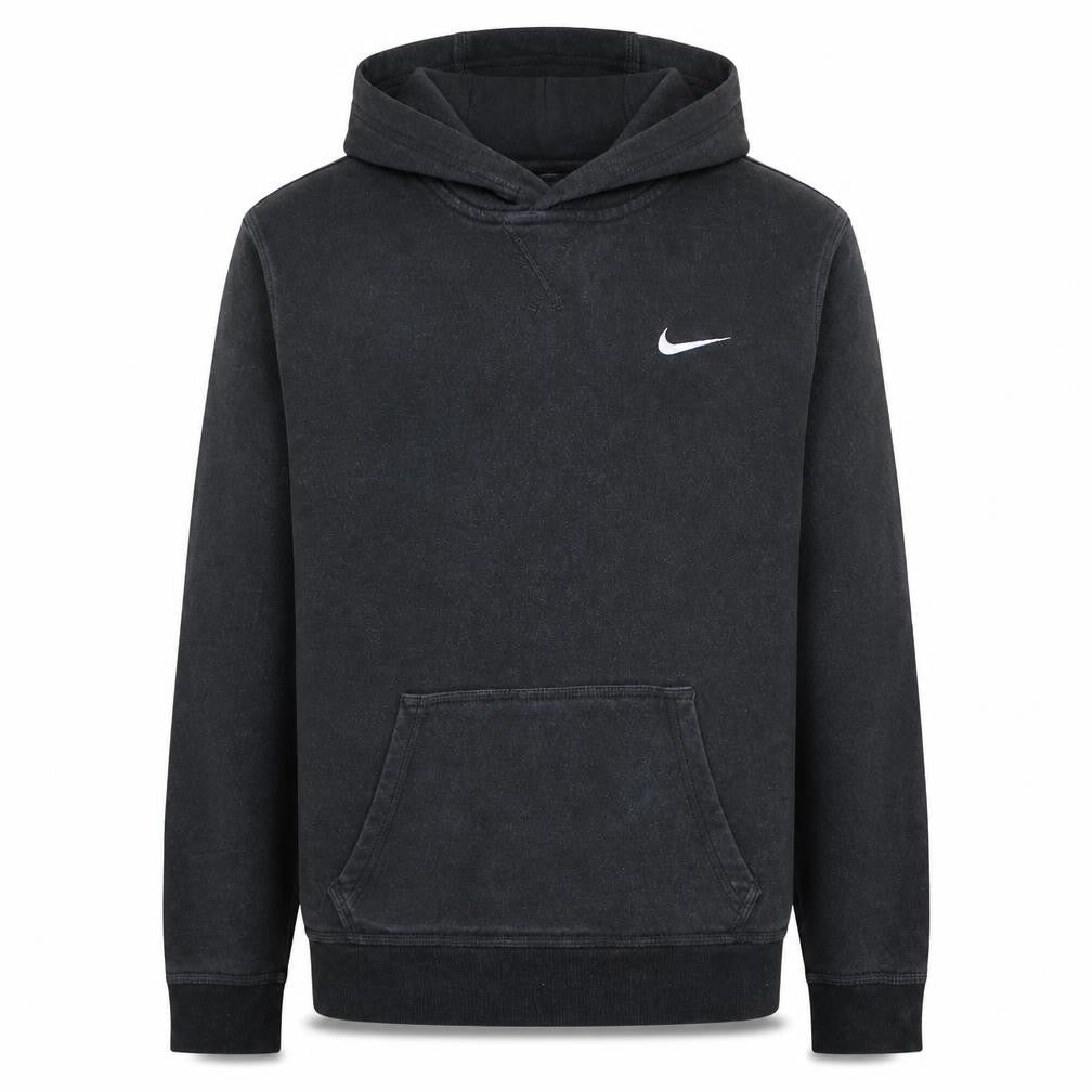 Nike Teens Black XL Pullover Hoodie with Logo Pocket Sportswear