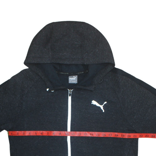 Puma Men's Black Full Zip Hoodie Size L Sports Jersey Sweatshirt