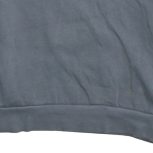 adidas Men's Grey Crew Neck Pullover Sweatshirt M Sports Style