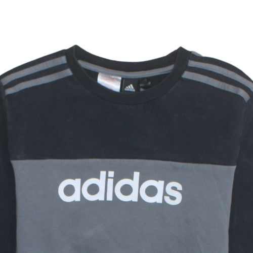 adidas Men's Grey Crew Neck Pullover Sweatshirt M Sports Style