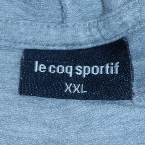 Le Coq Sportif Men’s Grey 2XL Pullover Hoodie with Logo