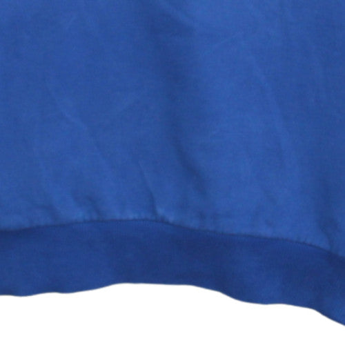 Napapijri Men's Blue Crew Neck Logo Sweatshirt Size M