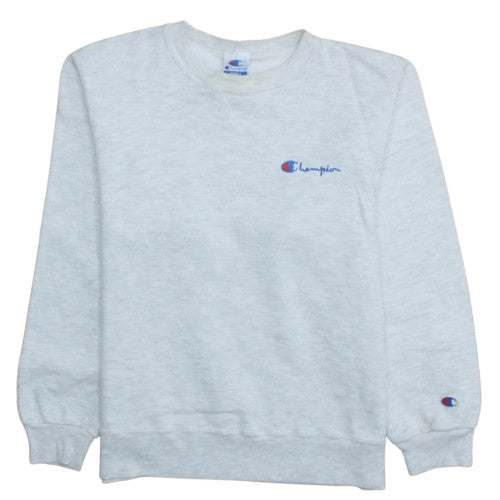 Champion Men's Grey Small Crew Neck Pullover Sweatshirt