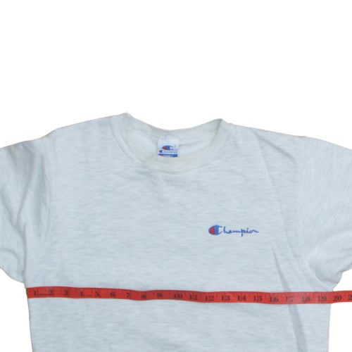 Champion Men's Grey Small Crew Neck Pullover Sweatshirt