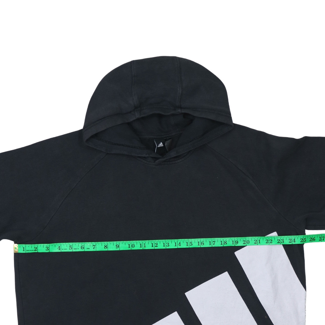 Adidas Men's Black Pullover Hoodie Medium Logo Fleece Sweatshirt