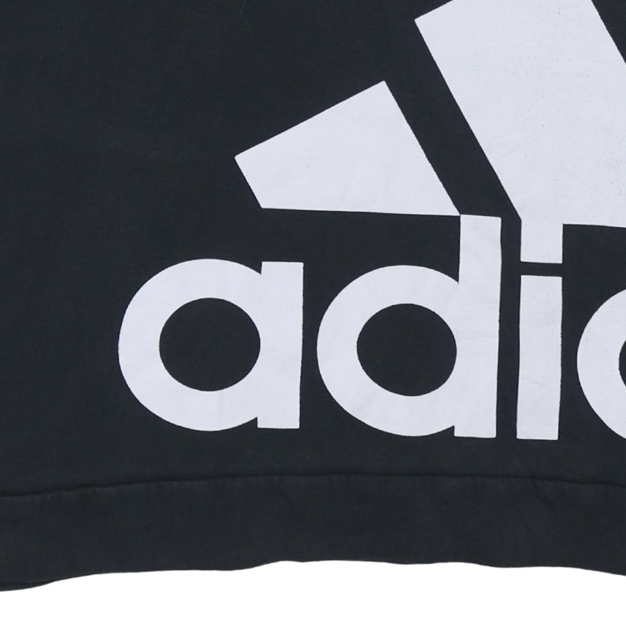 Adidas Men's Black Pullover Hoodie Medium Logo Fleece Sweatshirt