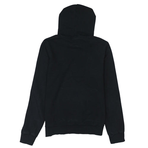 Puma Womens Black Hoodie UK 12 Pullover Long Sleeve Logo Sweatshirt