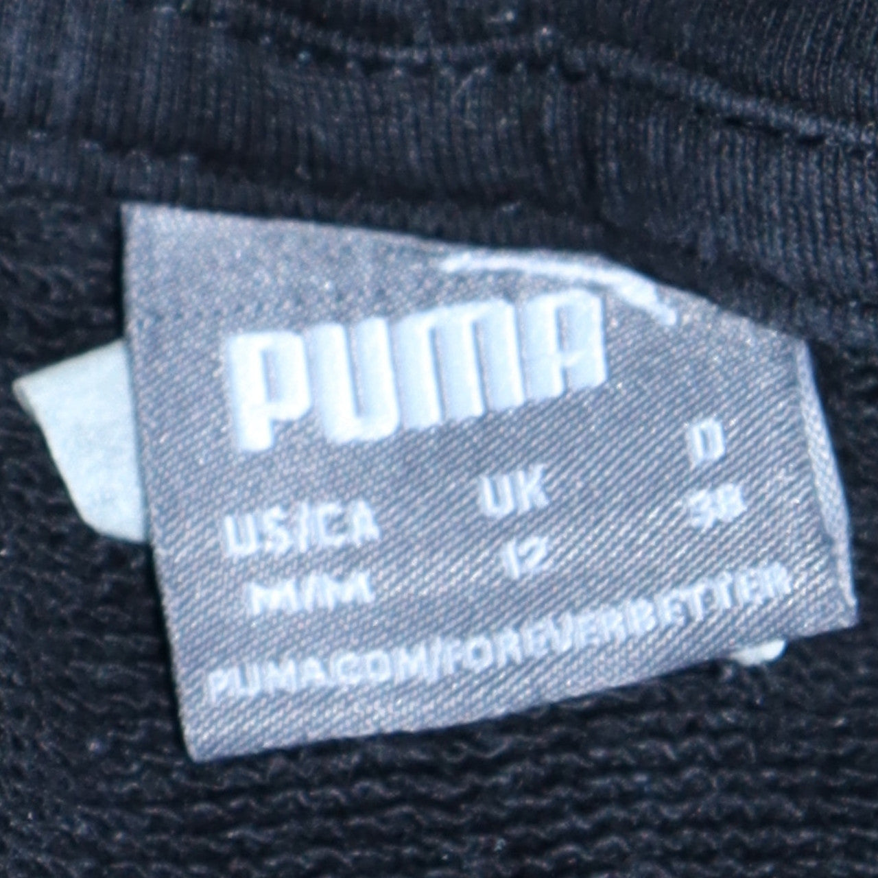 Puma Womens Black Hoodie UK 12 Pullover Long Sleeve Logo Sweatshirt