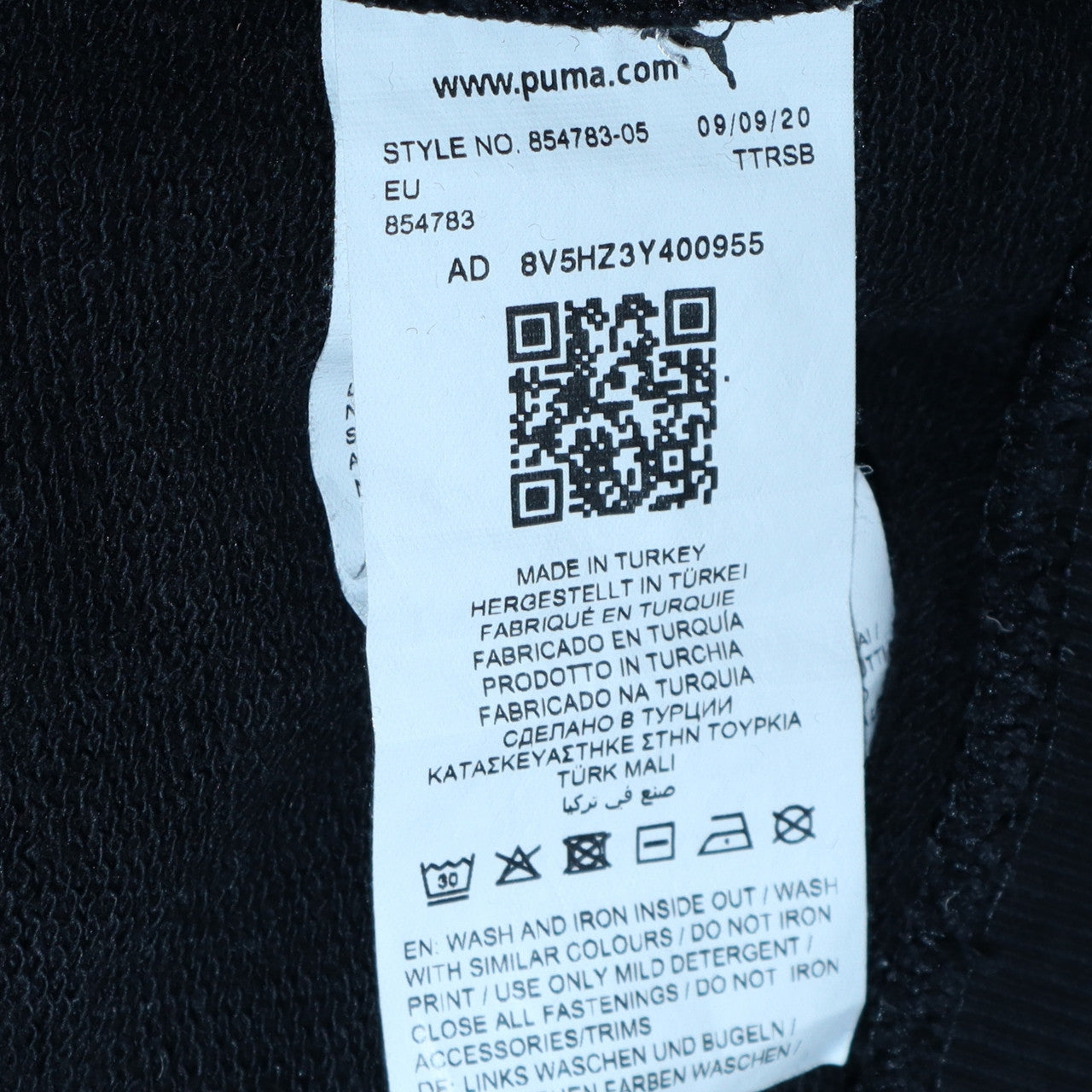Puma Womens Black Hoodie UK 12 Pullover Long Sleeve Logo Sweatshirt